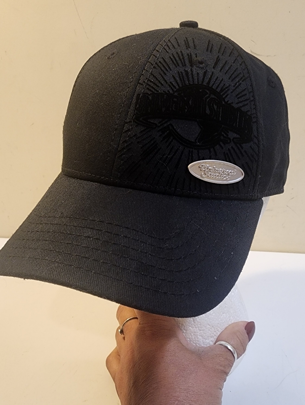 UNIVERSAL STUDIOS Black Embroidered Baseball Cap OS